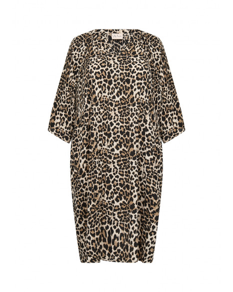 WASABI WA-VANJA 2 DRESS - DESERT BROWN COMBI