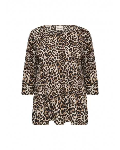 WASABI WA-VANJA 1 BLOUSE-W - DESERT BROWN COMBI