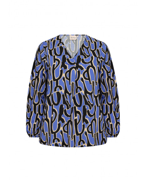 WASABI WA-VALERA 1 BLOUSE-W - AMPARO BLUE COMBI