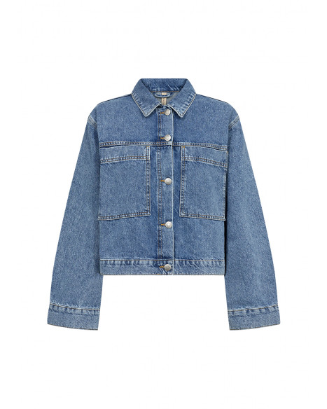 SOYA CONCEPT SC-DOLORES 2 JACKET-W - MEDIUM BLUE DENIM