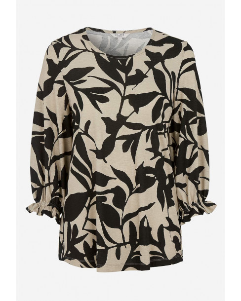 CELLBES FLORA LS SMOCK TOP