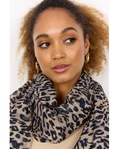 SOYA CONCEPT  SC-PRIMMI 1 SCARF-A - BLACK COMBI