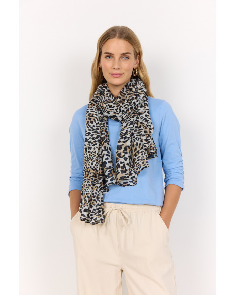 SOYA CONCEPT  SC-PRIMMI 1 SCARF-A - CREAM COMBI