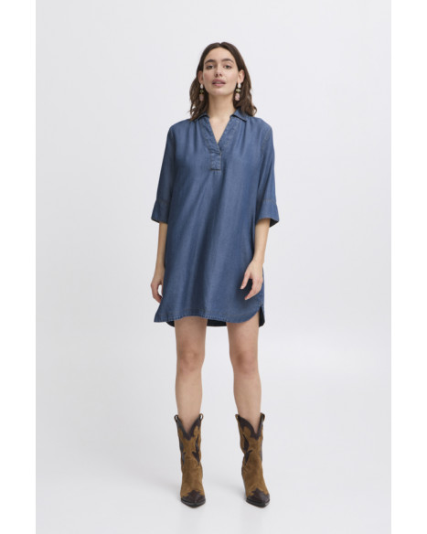 B.YOUNG BYKOSMO DRESS - MID BLUE DENIM