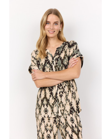 SOYA CONCEPT SC-PONTIDA 1 BLOUSE-W - MISTY COMBI