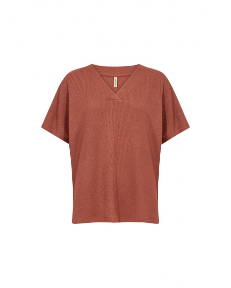 SOYA CONCEPT SC-DELIA 1 T-SHIRT - RUSTY