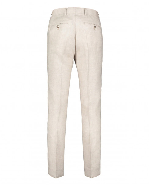 SIR SVEN BEIGE LINEN TROUSERS