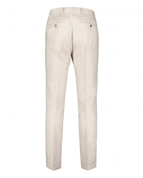 SIR SVEN BEIGE LINEN TROUSERS