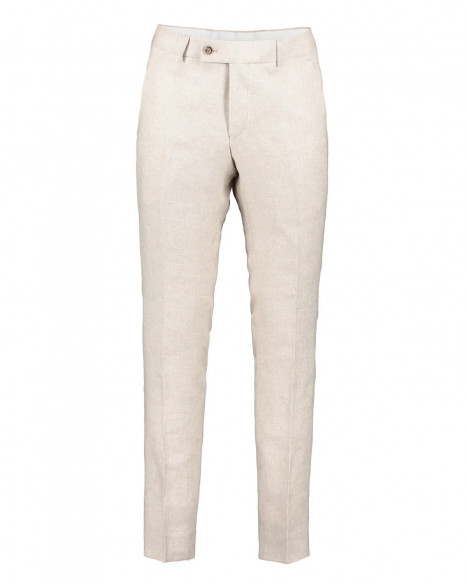 SIR SVEN BEIGE LINEN TROUSERS