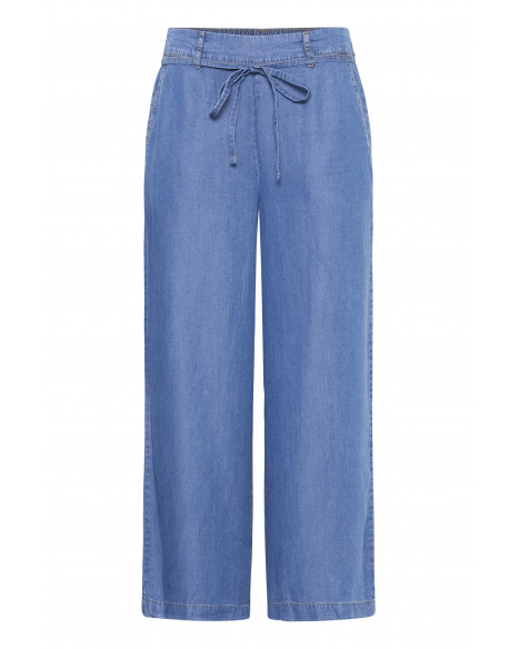 B.YOUNG BYKOSMO CROP PANTS - MID BLUE DENIM
