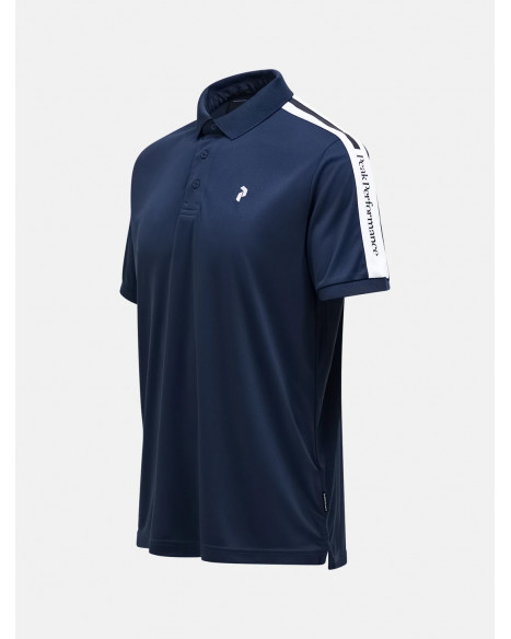 PEAK PERFORMANCE M PLAYER POLO - BLUE SHADOW-WHITE