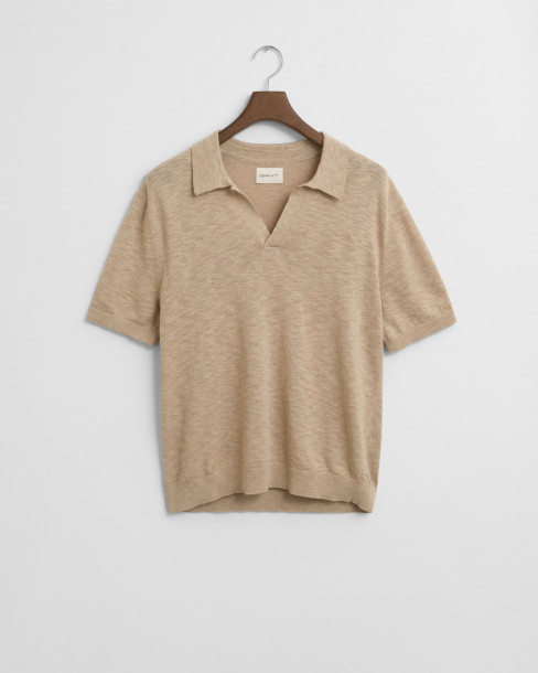 GANT M LINEN BLEND SS POLO...