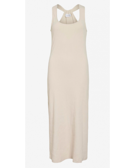 VILA VINIMEO U-NECK S/L MIDI DRESS