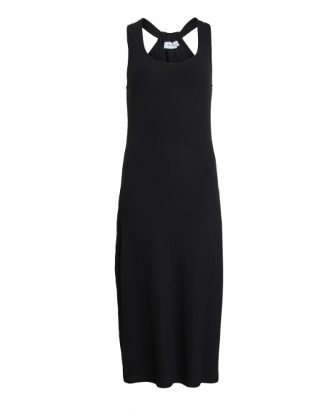 VILA VINIMEO U-NECK S/L MIDI DRESS