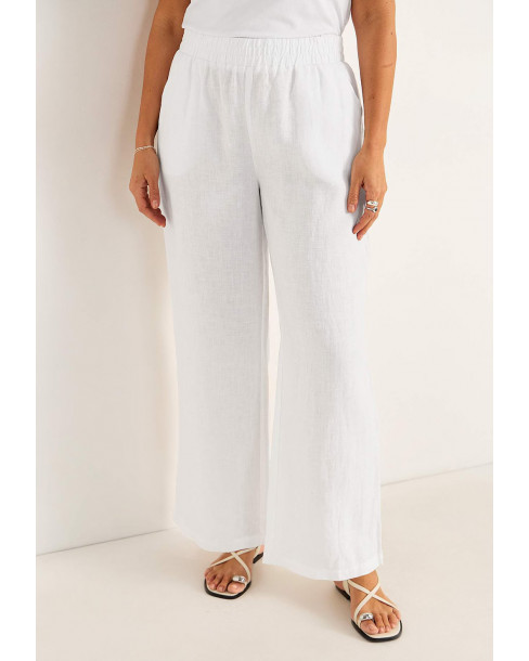 CELLBES LO WIDE LINEN TROUSERS