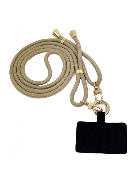 IN SUNNY MOOD MOBILE BASE NECKLACE - BEIGE/GOLD