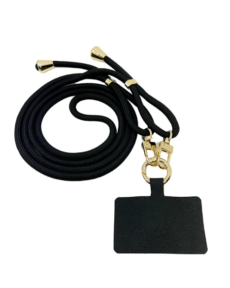 IN SUNNY MOOD MOBILE BASE NECKLACE - BLACK/GOLD