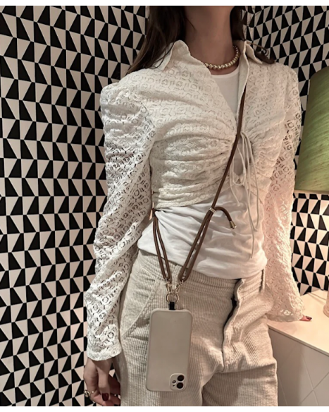 IN SUNNY MOOD MOBILE BASE NECKLACE - BROWN/GOLD