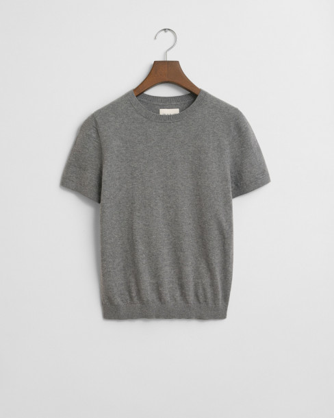 GANT W LIGHT KNIT SS C-NECK...
