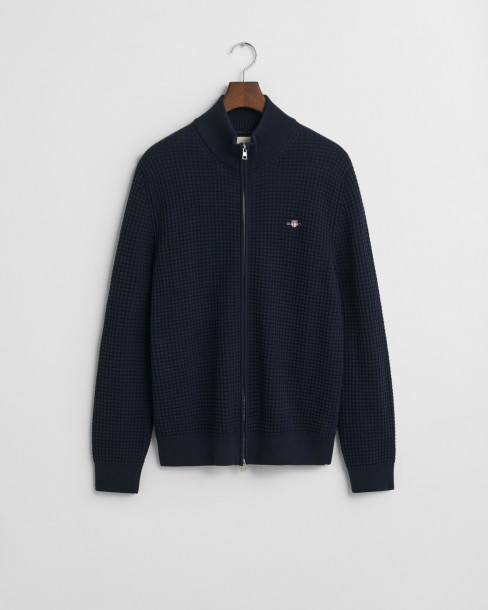 GANT M TEXTURED COTTON HALF...