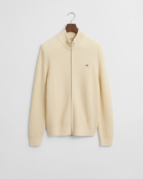 GANT M TEXTURED COTTON HALF...