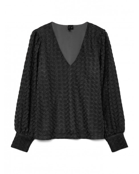 VEOR MODA VMBECCA LS V-NECK...