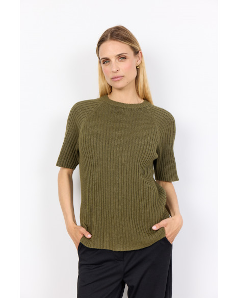 SOYA CONCEPT SC-KANITA 24 PULLOVER-K - DARK OLIVE MEL