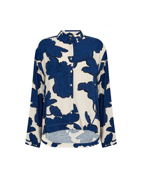 SOYA CONCEPT SC-VIGDIS 2 SHIRT-W - ESTATE BLUE COMBI