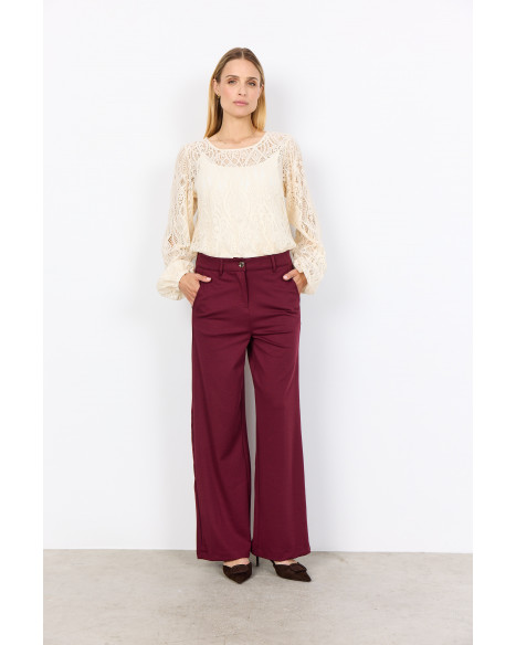 SOYA CONCEPT SC-DANIELA 9 PANTS-J - DARK RED