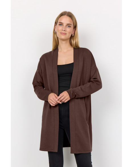 SOYA CONCEPT SC-BANU 221 CARDIGAN-J - HOT FUDGE