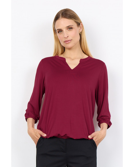 SOYA CONCEPT SC-MARICA 338 BLOUSE - DARK RED
