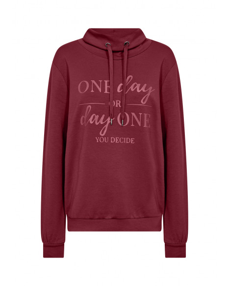 SOYA CONCEPT SC-BANU 256 SWEATSHIRT-J - DARK RED