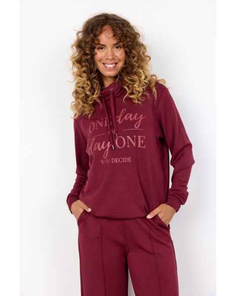 SOYA CONCEPT SC-BANU 256 SWEATSHIRT-J - DARK RED