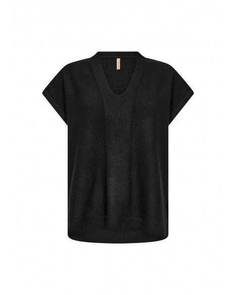 SOYA CONCEPT SC-SERINE 1 WAISTCOAT-K - BLACK