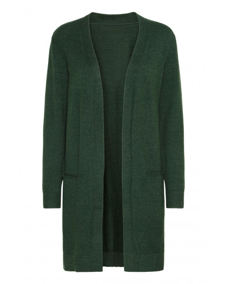 B.YOUNG BYNONINA CARDIGAN - GREEN CABLES MELANGE