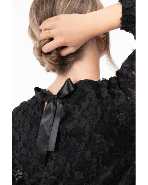 CAPRI ISOLDE BLOUSE - BLACK 2