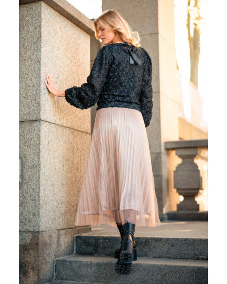 CAPRI ISOLDE BLOUSE - BLACK