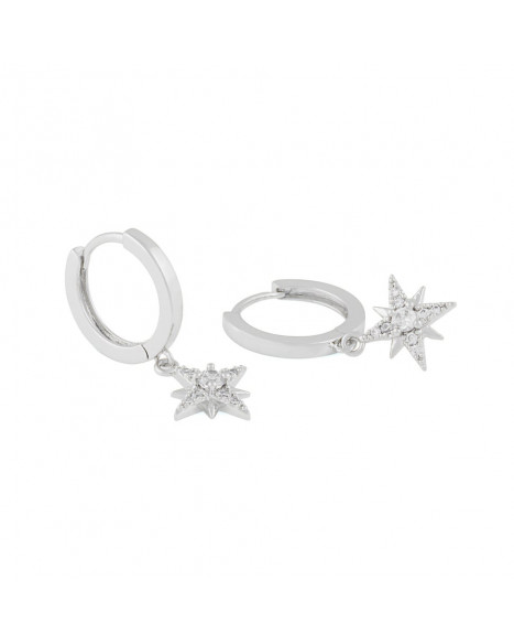 SNÖ OF SWEDEN STELLARIS PENDANT EARRING - SILVER