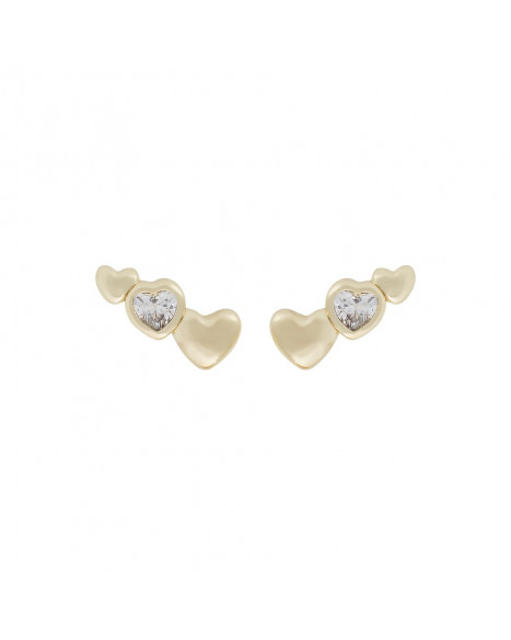 SNÖ OF SWEDEN LOVELY TRIPPLE EARRING - GOLD