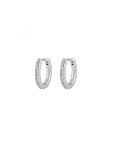 SNÖ OF SWEDEN ESSENTIAL AMSTERDAM CRYSTAL EARRING15 - SILVER