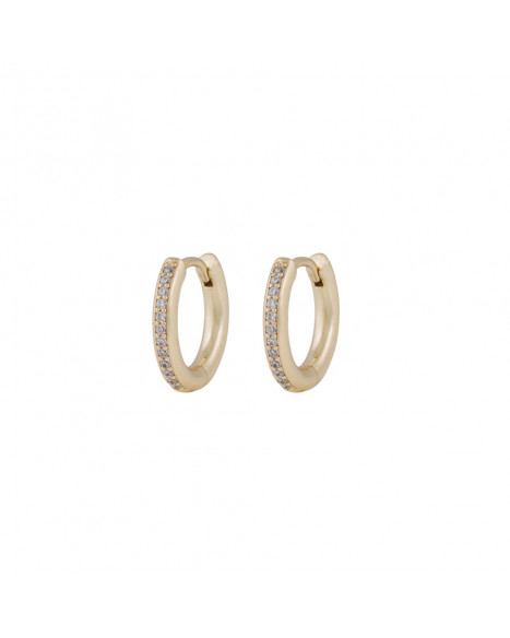SNÖ OF SWEDEN ESSENTIAL AMSTERDAM CRYSTAL EARRING15 - GOLD