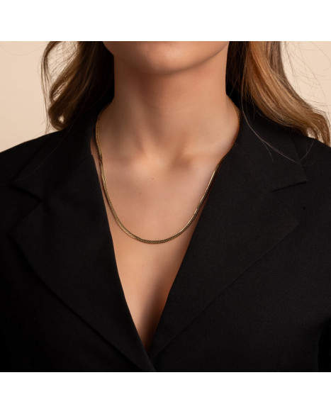 SNÖ OF SWEDEN ESSENTIAL DAKOTA CHAIN NECKLACE 50 - GOLD