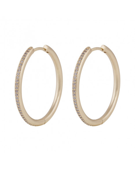 SNÖ OF SWEDEN ESSENTIAL AMSTERDAM CRYSTAL EARRINGS 30 - GOLD