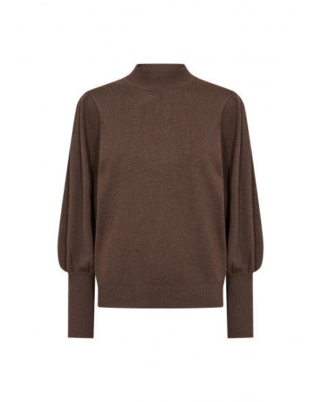SOYA CONCEPT SC-DOLLIE PULLOVER - HOT FUDGE MELANGE