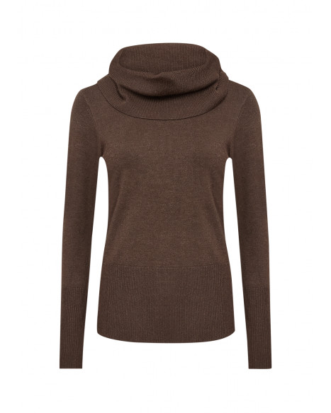 SOYA CONCEPT SC-DOLLIE 305 PULLOVER - HOT FUDGE MELANGE