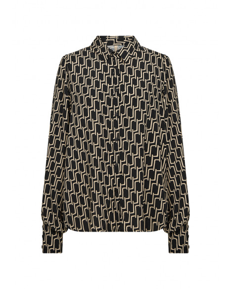 SOYA CONCEPT SC-VARLA 2 SHIRT-W - BLACK COMBI