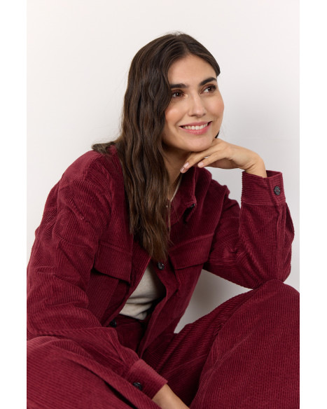 SOYA CONCEPT SC-BINDI 18 SHIRT-W - DARK RED