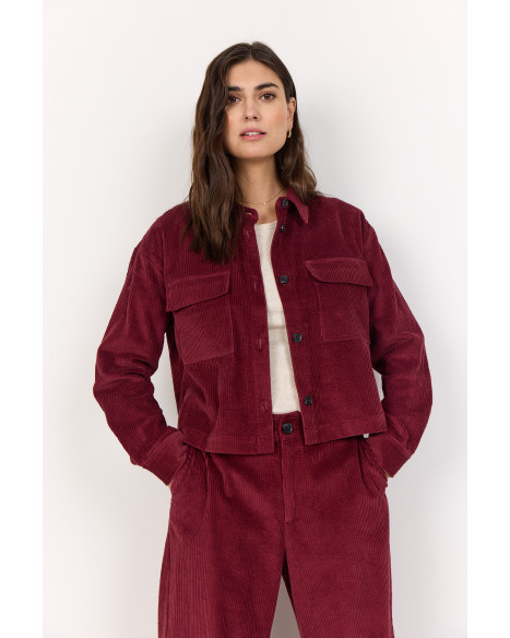 SOYA CONCEPT SC-BINDI 18 SHIRT-W - DARK RED