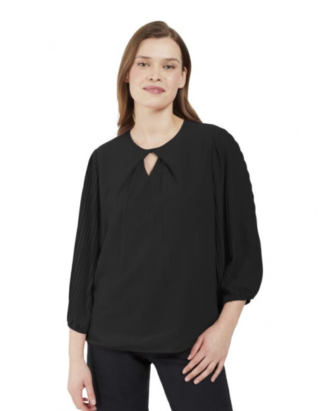 SIGNATURE BLOUSE - BLACK