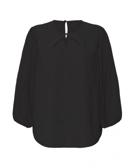 SIGNATURE BLOUSE - BLACK